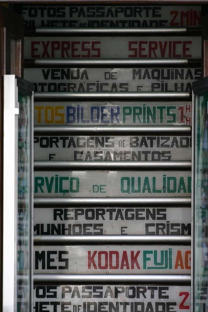 Anuncio publicitario en las calles de Funchal, Madeira